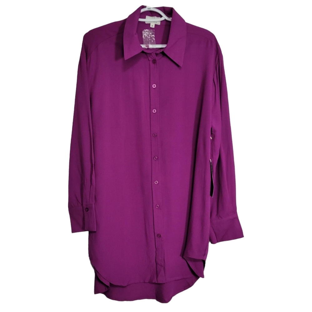 NWT HAVE Purple Shirt Dress Tunic size S